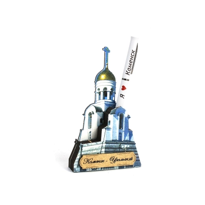 Сувенирная подставка для ручки Часовня А.Невского, 1шт.