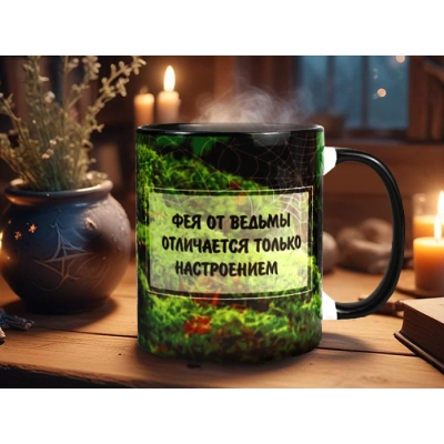 Кружка Фея от ведьмы отличается....... 1 шт.