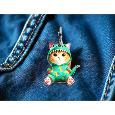 Брелок Кот-дракон 1 шт.