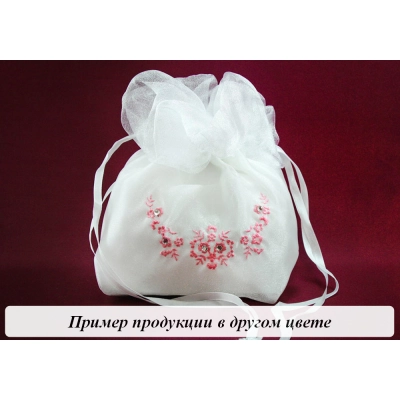 Сумочка невесты №3 ( дно:шир.7см;дл.16см. выс.18см) белый-шампань