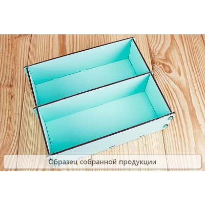 Подарочная упаковка малая, 2 отделения (21*17,5*7) Тиффани, 1 шт., БЕЗ СБОРКИ