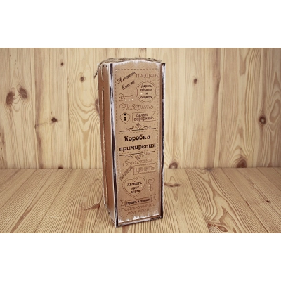Коробка примирения с надписями (11,5*12*35,5) Дуб, 1 шт.