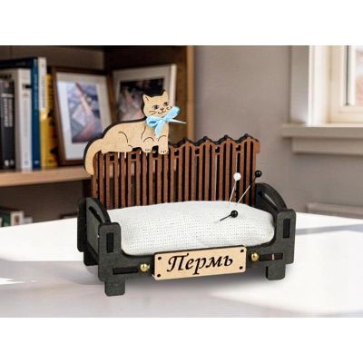 Игольница Пермь с котом. 1 шт.