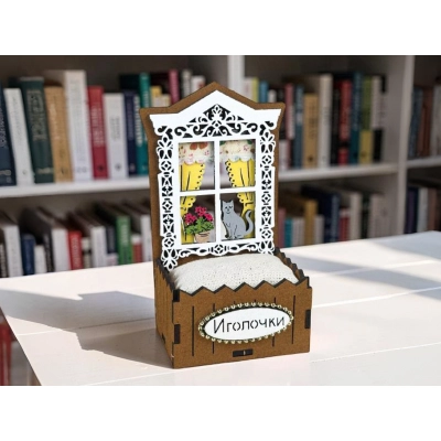 Игольница Наличник. Иголочки цвет Дуб-белый, 1 шт.