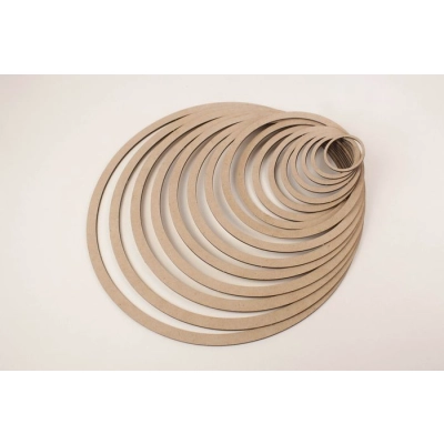 Заготовка для творчества. Кольца для ловцов снов (от d-6см до d-40см) МДФ 3мм, неокраш.,Набор 16 шт.