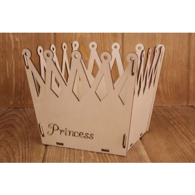 Подарочная упаковка-корона Princess (16,5*16*14) 1 шт.