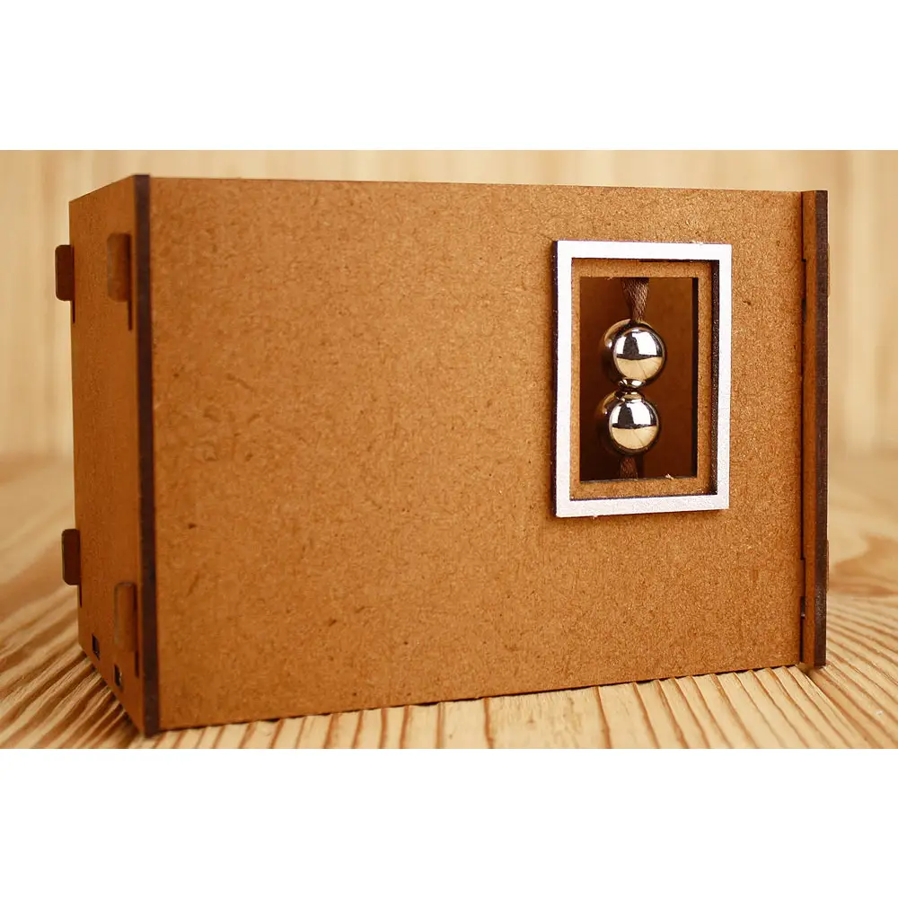 Подарочная упаковка "Гармония" (14,5*8,5*9,5) Мокко-серебро, 1 шт.