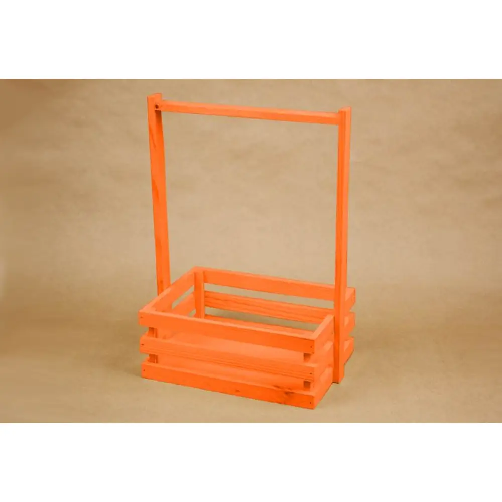Ящик реечный №4 с ручкой (25*18*36,5) Дерево, МДФ 3мм, окрашен., Оранжевый, 1 шт. — Интернет-магазин подарочной упаковки и сувениров «Канышевы» Ящик реечный №4 с ручкой (25*18*36,5) Дерево, МДФ 3мм, окрашен., Оранжевый, 1 шт.