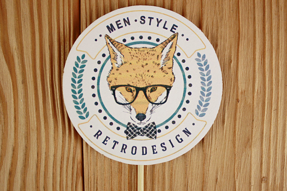 Топпер "MEN STYLE" с лисом (8*30) МДФ 3мм, УФ печать, на шпажке, Уп-10 шт. Топпер "MEN STYLE" с лисом (8*30) МДФ 3мм, УФ печать, на шпажке, Уп-10 шт.
