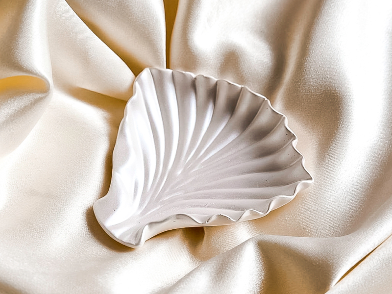 Подставка для бижутерии "Ракушка", Белый перламутровый, 1 шт.