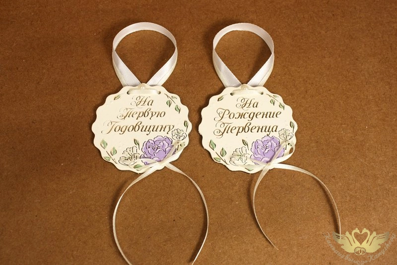 Набор украшений на шампанское "Маргаритки" (10*10) МДФ, окрашен., оформл., Шампань пастель-сиреневый пастель, Набор 2 шт Набор украшений на шампанское "Маргаритки" (10*10) МДФ, окрашен., оформл., Шампань пастель-сиреневый пастель, Набор 2 шт