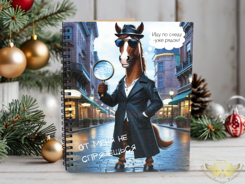 Блокнот на пружине "Иду по следу!" с Конём. 1 шт. Блокнот на пружине "Иду по следу!" с Конём. 1 шт.