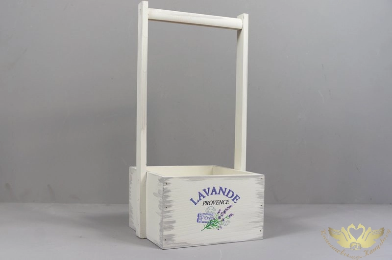 Ящик деревянный "Лаванда" (16,5*15*33) Дерево, УФ печать, окраш., оформл., Шампань пастель, 1шт. Ящик деревянный "Лаванда" (16,5*15*33) Дерево, УФ печать, окраш., оформл., Шампань пастель, 1шт.