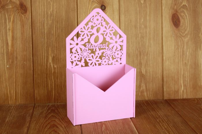 Подарочная упаковка-конверт "8 марта" (17,5*7,2*30) Розовый, 1 шт. Подарочная упаковка-конверт "8 марта" (17,5*7,2*30) Розовый, 1 шт.