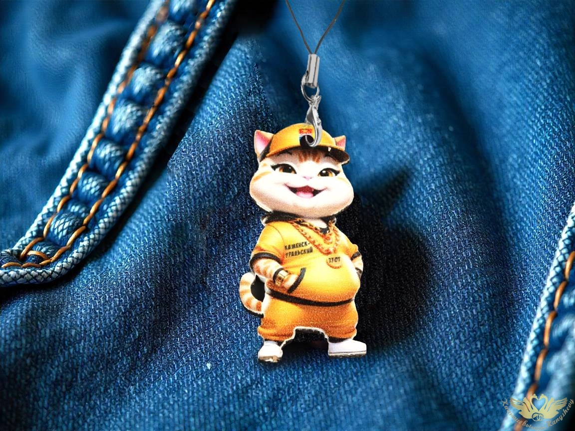 Брелок "Кот Каменск-Уральский" 1 шт.