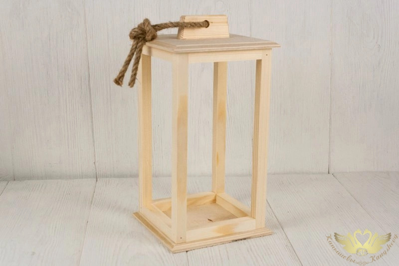 Фонарь большой (15*15*30) Дерево, неокраш., 1 шт.