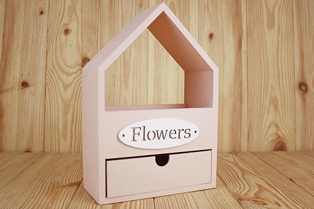 Подарочный ящик-домик с ящичком "Flowers" (20,5*10*30,5) Дерево, МДФ 3мм, окрашен., оформл., Пудровый-белый, 1 шт. Подарочный ящик-домик с ящичком "Flowers" (20,5*10*30,5) Дерево, МДФ 3мм, окрашен., оформл., Пудровый-белый, 1 шт.