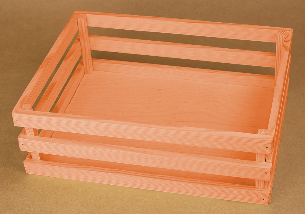 Ящик реечный №5 (30*23*10) Дерево, МДФ 3мм, окрашен., Персиковый, 1 шт. Ящик реечный №5 (30*23*10) Дерево, МДФ 3мм, окрашен., Персиковый, 1 шт.