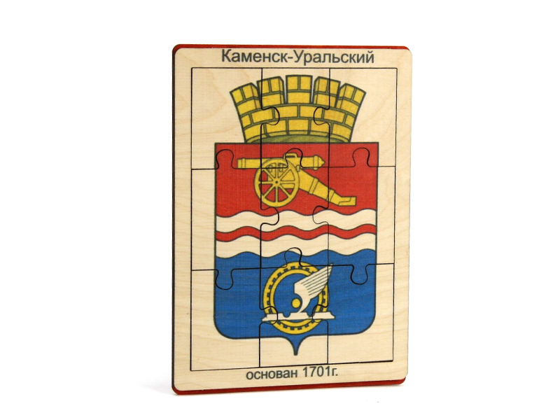 Пазл "Герб г.Каменск-Уральский" (13*17,5) Фанера, УФ печать, 1 шт. Пазл "Герб г.Каменск-Уральский" (13*17,5) Фанера, УФ печать, 1 шт.