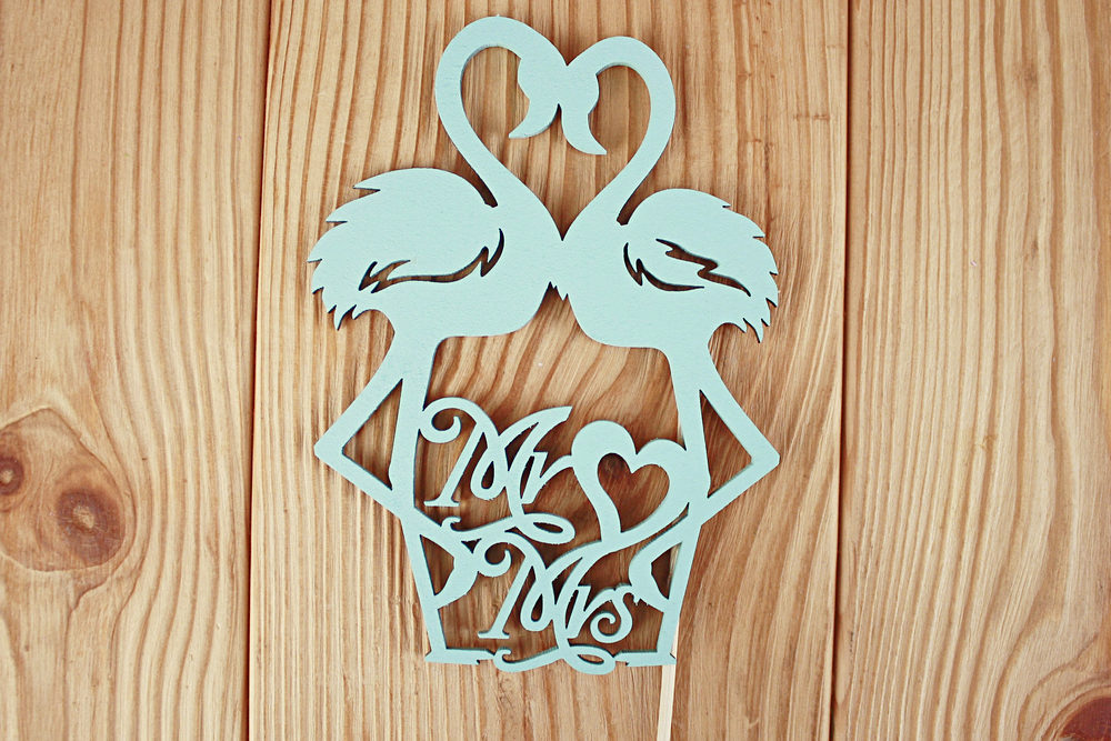 Топпер "Фламинго" (10*30) МДФ 3мм, окрашен. на шпажке, Тиффани, Уп-10 шт. Топпер "Фламинго" (10*30) МДФ 3мм, окрашен. на шпажке, Тиффани, Уп-10 шт.