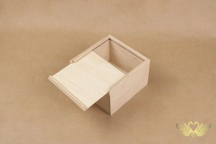 Ящик с крышкой (13*13*9) Фанера 8мм, фанера 3мм, неокраш.,1 шт.